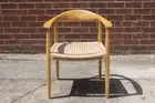 Boysen Dining Chair - Solid American Oak with natural rope seat