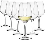 [Bormioli Rocco] Electra White Wine Glass, Clear, 370 ml Capacity (Set of 6)