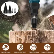 2Pcs Firewood Log Splitter 32mm 42mm High-Carbon Steel Wood Log Drill Bit Whdnq