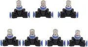 60Pcs 0.1/0.15/0.2/0.3/0.4/0.5/0.6mm Atomization Misting Fog Nozzles with 6mm Tee Connector for Disinfection Cooling of Gardens and Courtyards ​(0.3mm)