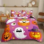 Cartoon Halloween Bedding Sets, Ghost Bedding Sets Cute Ghost Pumpkin Bedding