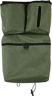Fruusv Stroller Organizer for Baby, Portable Stroller Storage Bag with Multiple Compartments, Multifunctional Travel Stroller Attachment for Outdoor Adventures, Portable Baby Stroller Storage, Army