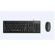 RAPOO X120pro - Wired Keyboard and Mouse Combo Optical Combo Black / 1600dpi / Spill Resistant