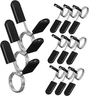 BESPORTBLE Barbell Clip Collars 12 Pcs Spring Collars Clips Grips Lock Barbell Clamps for Weightlifting