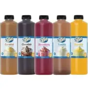 Edlyn Flavoured Syrup Topping 1L Chocolate Banana Vanilla Caramel Strawberry