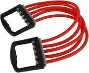 ibasenice Ergonomic Chest Expander Adjustable Springs Arm Pulling Band for Strength Training Pectoral Muscle Exercise Equipment Random Color