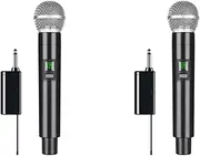 Binxind 2X Wireless Microphone Professional UHF Recording Karaoke Handheld 1 Channel Lithium Battery