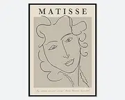 Matisse Poster Matisse Abstract Canvas Painting Line Art Woman Wall Art Matisse Prints Matisse Pictures For living room Home Decor 40x60cm No Frame