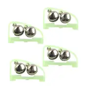 10 Pcs Fishing Accessories Sea Rod Double Bells for Pole Alert Twin