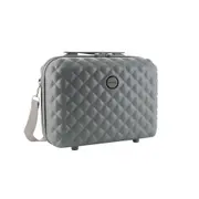 Pierre Cardin 4 Wheel Small Hard-Shell Beauty Travel Case 35cm - Grey