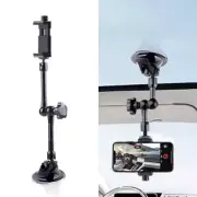37cm Single Suction Cup Articulating Friction Magic Arm Phone Clamp Mount (Black
