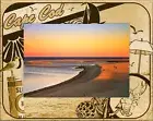 Cape Cod Massachusetts Laser Engraved Wood Picture Frame Landscape (3 x 5)