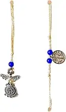 KANJAARA Rakhi Festival Rakhi Rakhee Rakhi Pair Brother & Sister in Law Rakhi Pair For Couple Men Rakhi & Chooda Rakhi Set, Available in multicolor (969)