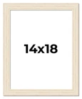14x18 Frame White Barnwood Picture Frame Photo Frame UV Acrylic, Acid Free