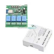 DC7-32V 4-Channal Wifi Remote Control Relay Switch Module For Tuya APP