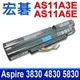 ACER電池 AS11A5E AS11A3E ASPIRE 3830TG 4830TG 5830TG ID47H ID57H 3INR18/65-2