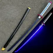Demon Slayer Light Up Sword Giyu Tomioka Anime Costume Cosplay Prop 104cm