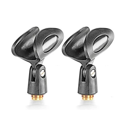 Wireless Microphones Clip Holder stand with 3/8" Female Nut, For Shure Vocal mic