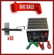 Eclipse 3000 Solar Electric Fence ENERGISER star post offset Thunderbird farm