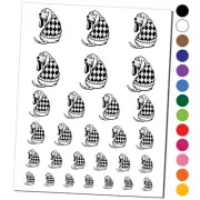 Basset Hound Dog in Argyle Sweater Temporary Tattoo Water Resistant Set