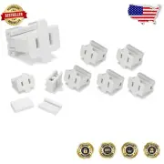 Convenient 50 Count White Female Plugs - Perfect for Custom Light Strands