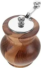 MUSISALY Hand-Operated Wooden Pepper Grinder Kitchen BBQ Salt Grinder with Easy Hand Crank Portable Manual