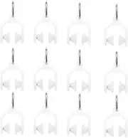 SING F LTD 30Pcs Curtain Track Rollers Replacement Drapery Rail Sliding Glider Curtain Rail Track Pulley Accessories for Windows Closets Bedroom Office White