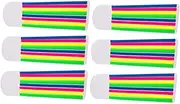 COHEALI Highlight Strips 6 Set Highlighter Tape Office School Tape Annotation Supplies