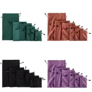 6pcs Package Bag Drawstring Gift Bags Wedding Jewelry Small Packaging Pouches