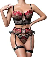 [Generic] Xmas Lingerie Erotic Lingerie Set Femme Transparent Women Sexy Underwear Transparent Lace Sexy Lingerie Sexy for Women Under 10