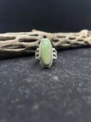 Native American Navajo kings manassa turquoise Sterling Silver Ring Size 6