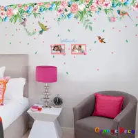 在飛比找蝦皮商城優惠-【橘果設計】玫瑰花 壁貼 牆貼 壁紙 DIY組合裝飾佈置