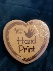 Baby's First Hand Print Kit With Easel To Display It.