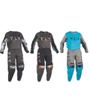 FLY Racing 2023 Women's F-16 Sky Blue/Light Grey Moto Gear Set - Pant and