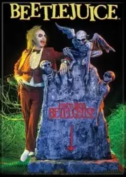 BEETLEJUICE HERE LIES ATA-BOY MAGNET 2.5” X 3.5” NEW