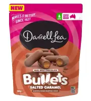 932453 1 X 200G DARRELL LEA MILK CHOCOLATE SALTED CARAMEL FLAVOURED BULLETS