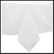Country Table Cloth HEMSTITCH Tablecloth WHITE 150x260cm Rectangle