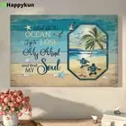 Turtle And Into The Ocean I Go To Lose My Mind And Find My Soul Canvas Art - ...