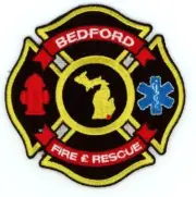 MICHIGAN MI BEDFORD FIRE RESCUE DEPARTMENT NICE SHOULDER PATCH POLICE SHERIFF