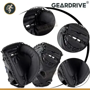 GEARDRIVE 棒球捕手手套 加厚皮革棒球手套 成人捕手接球棒球手套 壘球手套 專業比賽訓練棒球手套