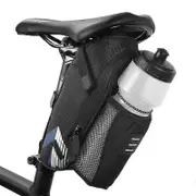 ROSWHEEL 1.8L Bicycle Tail Bag Saddle Bag Kettle Bag Can Hang Taillights ROSWHEEL Saddle Bag Black