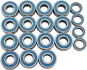 AMOGOT 19Pcs RC Rubber Sealed Ball Bearings Kit for Slash 2WD Stampede Rustler 2WD 1/10 RC Parts