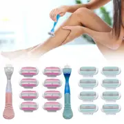 8Pcs Three-layer Razor Blades Refills with Handle Fit for Gillette Venus Razor