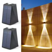 Solar Wall Lights Outdoor, Upgrade 2000mAh Wall Sconce IP65 Waterproof, Wall ...