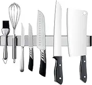Magnetic Knife Holder Block Strip bar Organiser YiiMO Magnet 16" Knife Iron Utensil Stainless Steel Kitchen Tool Wall Rack Pull Bar