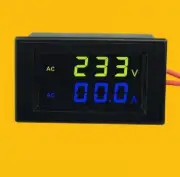 New AC 200A Digital LCD Voltmeter Ammeter Panel Amp Volt Gauge 80-300V110V 220V