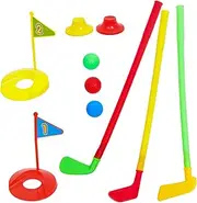 HEALSOPTHY 1Set Golf Set Educational Golf Rods for Fun Outdoor for Years Promotes Physical Development Parent Interaction