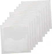 Mipcase 10 Pack Card Holders Adhesive Pockets Label Bag Set Material Card Pockets for Library Warehouse Office
