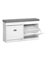 Artiss Cabinet Shoe Storage Bench Home Organization White