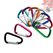 10x Aluminum D-Ring Belt Clip Spring Snap Keychain Carabiners Clip Lock Hook New